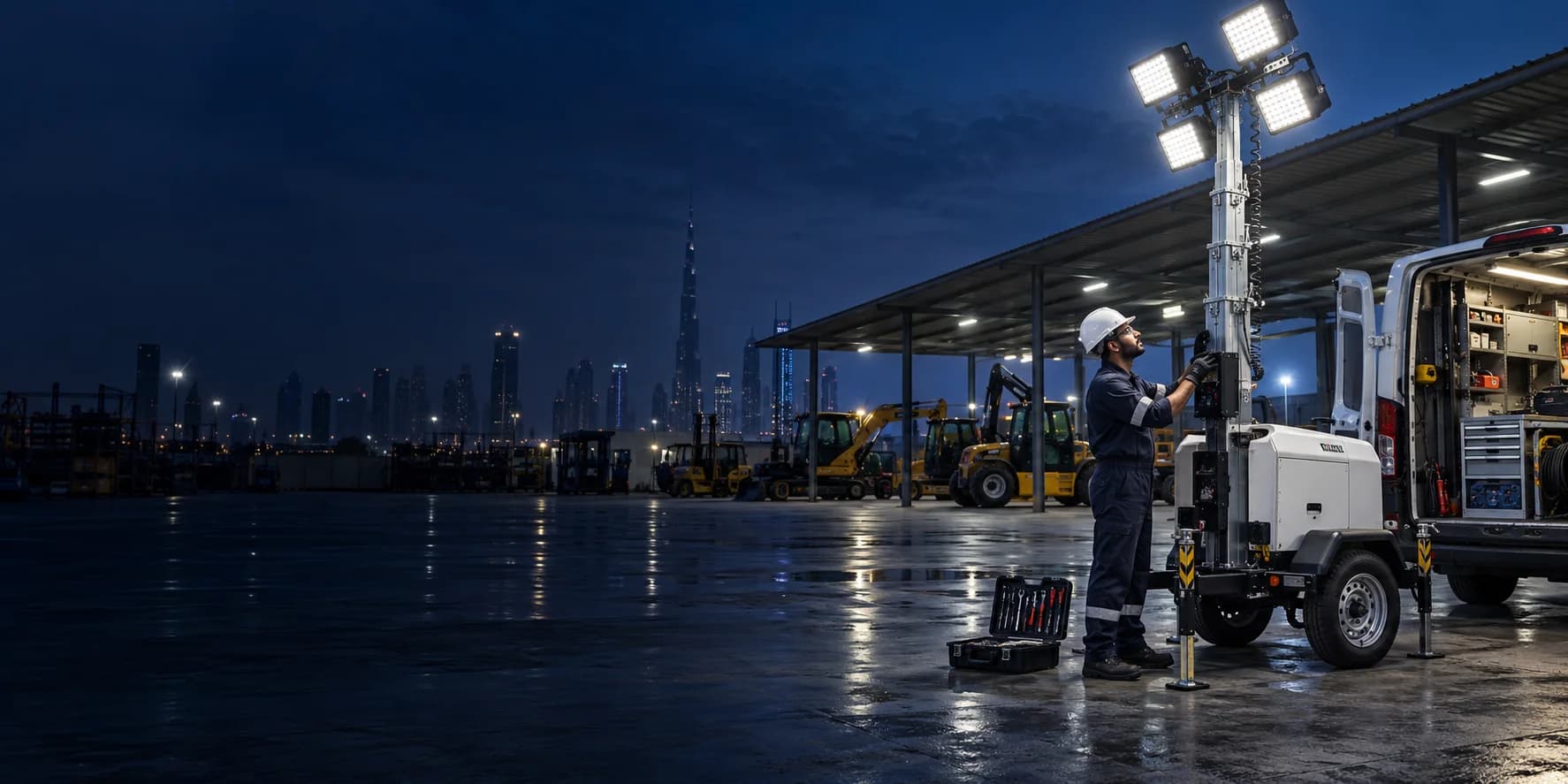 Illustration of equipment maintenance
