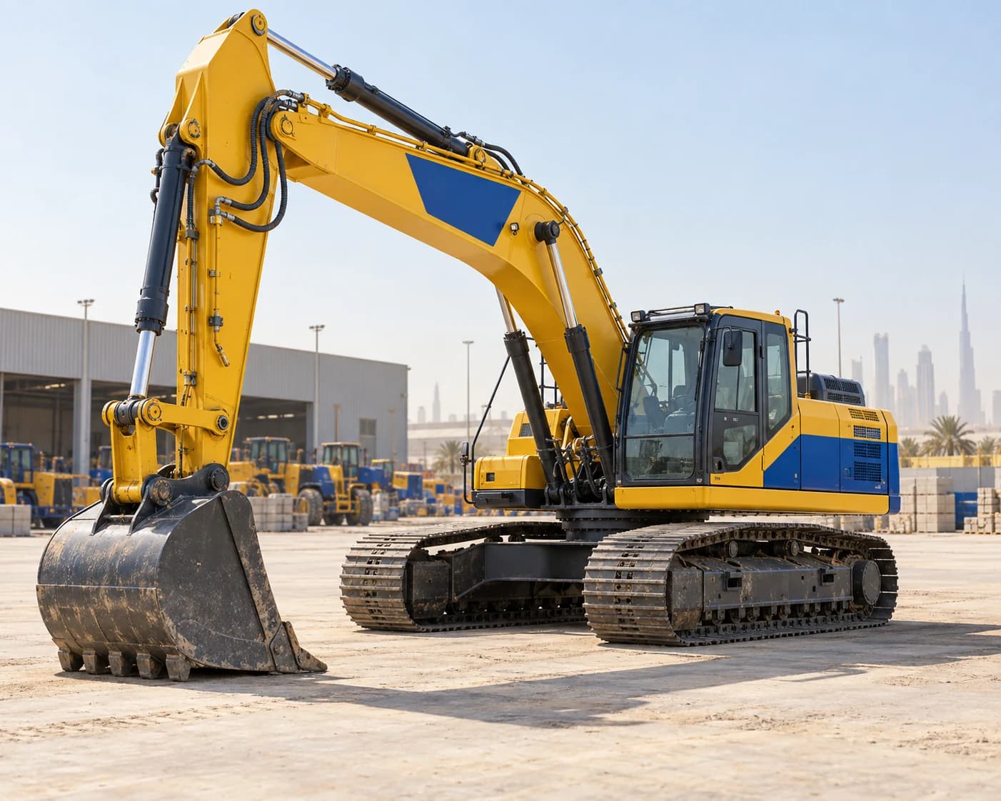 Heavy earthmoving equipment