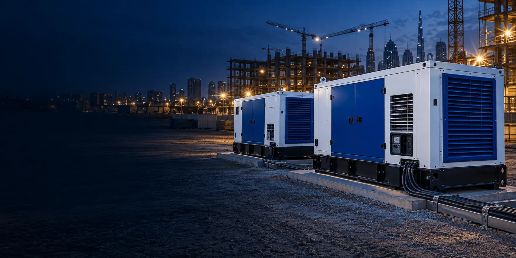 Illustration of diesel generator equipment